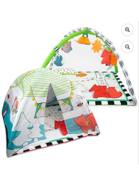 NEW Baby Sassy Learning Toy Play Mat White Green One Size